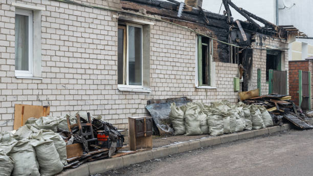 Professional Fire Damage Assessment technician working in Arlington, MN